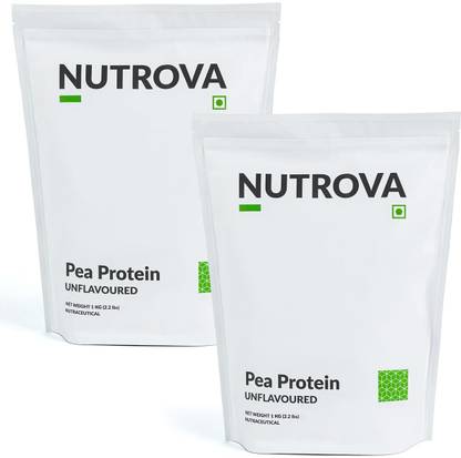 NUTROVA Pea Protein Isolate Powder 8g Protein Every 10g Scoop | Vegan & Gluten Free Plant-Based Protein