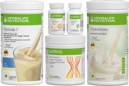 Herbalife Nutrition Formula 1 Shake Afresh Energy Drink Protein 200 g Shakemate Cell u loss Tablets Protein Shake
