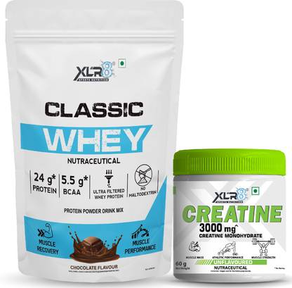 XLR8 Classic Whey , 24 g Protein, 5.5 BCAA, & Creatine Monohydrate Powder Whey Protein