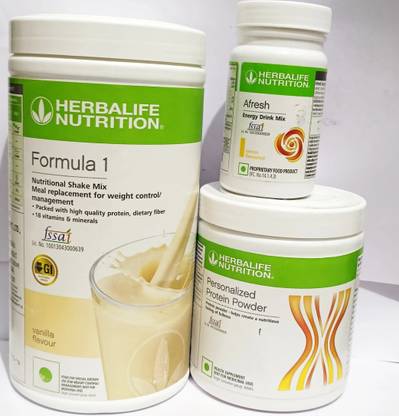 HERBALIFE Nutrition Vanila Shake 500g Protine Powder 200g & Lemon Afresh 50g Protein Blends
