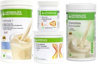 HERBALIFE Formula 1 Shake Kulfi+ Protein 200 Gram + Afresh Peach + Shake Mate Protein Shake