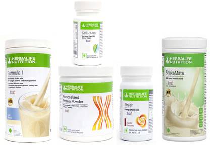 HERBALIFE KULFI 500PROTIEN 200 ENERGYDRINK ELAICHI 50 SHAKEMATE 500 CELL U LOSS 50 50 G Protein Shake