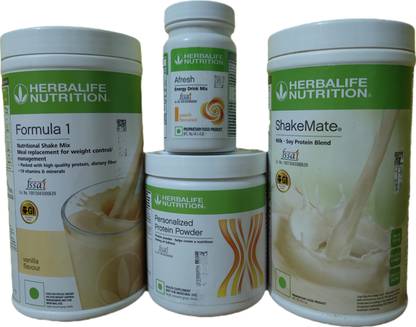 HERBALIFE WEIGHT LOSS COMBO NUTRITION VANILLA SHAKE SHAKEMATE PROTEIN 200GM AFRESH PEACH Nutrition Bars