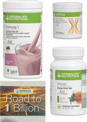 HERBALIFE Formula 1 Rose kheer , PP Powder 200 G , Afresh Energy Mix - Tulsi Protein Shake