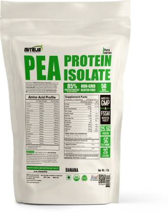NutriJa PEA PROTEIN ISOLATE 85% 1 Lbs Plant-Based Protein