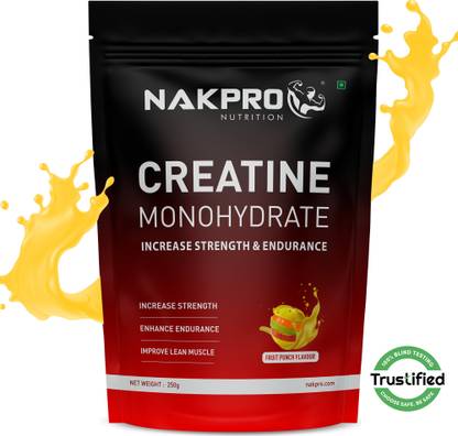 Nakpro MICRONIZED CREATINE MONOHYDRATE | Highest Grade | Pure Creatine | (62 Servings) Creatine