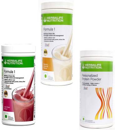 HERBALIFE Formula 1 Shake Rose kheer + Orange with PERSONALISED Protein Powder 400 Gram Protein Shake