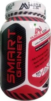 MUSCLE ICON Smart Gainer Build Muscle & Strength ( 2.2lbs, 1kg, Chocolate Flavour ) Weight Gainers/Mass Gainers