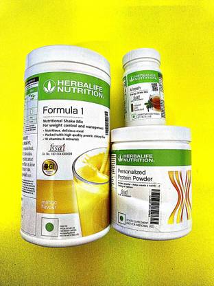HERBALIFE F1 SHKE MIX-MANGO,PROTEIN POWDER-200GM AND TULSI Protein Shake