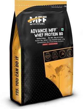 MyFitFuel Advance MFF Whey Protein 80 with Digezyme® and 22 Advance Vitamins and Minerals. Whey Protein