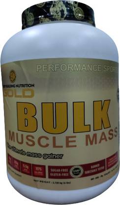 Body Building Nutrition Gold Bulk Muscle Mass gainer & Increase Weight (6lbs, 2.72kg, Chocolate Flavor) Weight Gainers/Mass Gainers