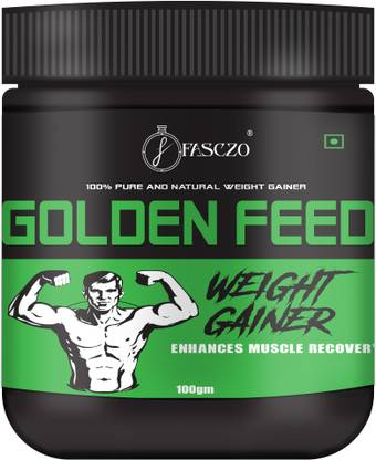 Fasczo Golden Feed Weight Gain Powder | Fast Health Gain with High Protein Men & Women Weight Gainers/Mass Gainers
