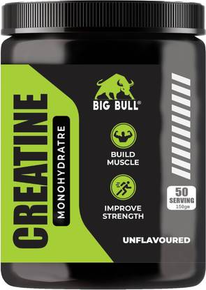 Big Bull Creatine Monohydrate [50 Servings] | Supports Lean Muscle Building (150 gm ) Creatine