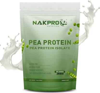 Nakpro Pea Protein Isolate | 26.3g Protein, 4.94g BCAA | Added Minerals, Vegan Friendly Plant-Based Protein