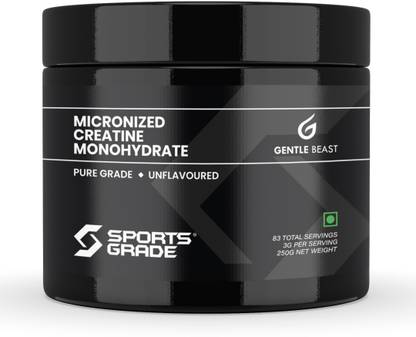 Gentle Beast SportsGrade™ Pure Micronised Creatine Monohydrate Powder – Lab Tested 100% Creatine