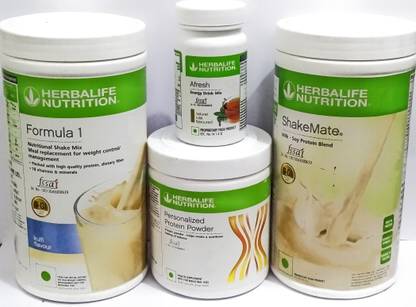 HERBALIFE Formula1 Kulfi 500g Protine Powder 200g Shakemate 500g & Tulshi Afresh 50g Protein Blends