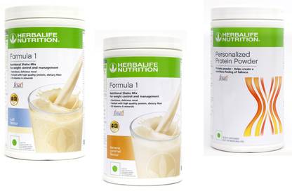 HERBALIFE Formula 1 Shake Kulfi & Banana Caramel Flavor With Protein Powder 400 Gram Protein Shake