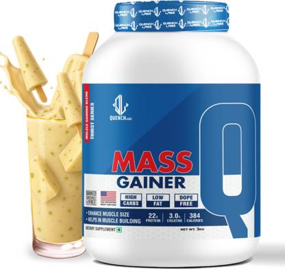 QUENCHLABZ Mass Gainer | High-Calorie Protein Supplement for Muscle Growth Weight Gainers/Mass Gainers