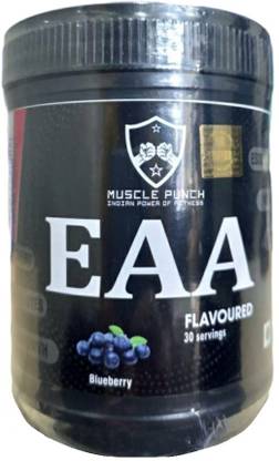 Muscle Punch EAA Essential Amino Acid Blueberry Flavor 240g Lean Muscle Growth & Zero Calorie EAA (Essential Amino Acids)