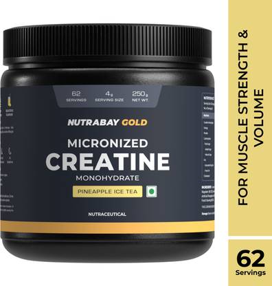 Nutrabay Gold Micronized Creatine Monohydrate, Pre/Post Workout, Flavoured Amino Acid Creatine