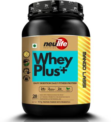 Neulife WHEYPLUS® Gut-friendly Grass-Fed Whey Protein Powder + Probiotics & Proteozymes Whey Protein