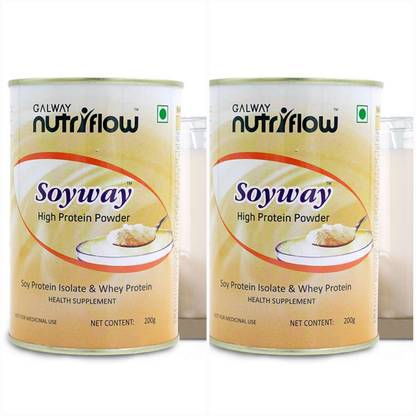 nutriflow Galway Soyway High Protein Powder(200Gm) Pack Of 2 Whey Protein