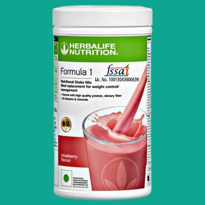 HERBALIFE 880Formula 1 Mix Strawberry Nutritional Shake, 500g (White) Nutrition Bars