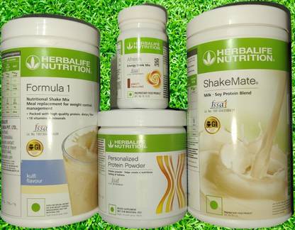 HERBALIFE F1 SHAKE Kulfi + Protein Powder 200 G+ Shake Mate + Afresh - Eilachi Protein Shake