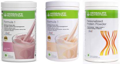 HERBALIFE FORMULA1 ROSE KHEER + VANILLA + PROTEIN POWDER 400 GRAM Protein Blends