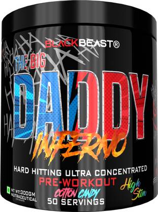 Black Beast The Big Daddy Inferno Preworkout 50 Serving 4500mg Citrulline,2500mg BetaAlanine Pre Workout