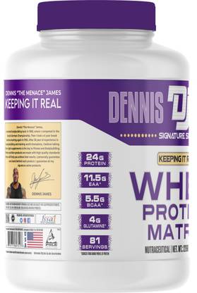 Dennis James Whey Mango, 81 Servings - Premium Protein for Fitness Enthusiasts Whey Protein