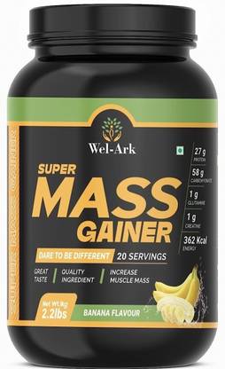 Wel-Ark Super Muscle Mass Gainer for men and women Weight Gainers/Mass Gainers