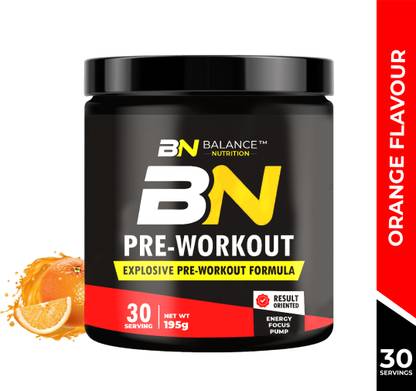 BN BALANCE NUTRITION Pre-Workout Supplement Drink Lean Muscles Strength Building Pre Workout