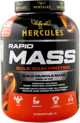 HERCULES Rapid mass bulk gain protein Weight Gainers/Mass Gainers