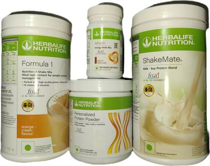 Herbalife Nutrition Formula 1 Orange + Protein Powder 200 G+ Shake Mate + Afresh - Eilachi Protein Shake