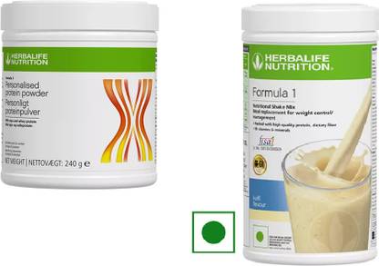 HERBALIFE Formula 1(kulfi)500g with Personalized Protein Powder(200gm) Plant-Based Protein
