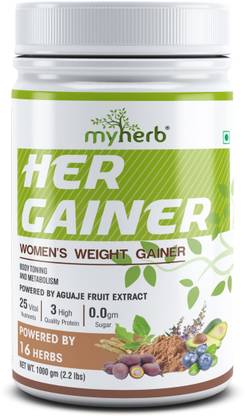 MYHERB Women’s Weight Gainer,Her Gainer,(Body Weight & Muscle Gain) With 16 Herbs Weight Gainers/Mass Gainers