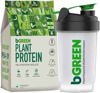 bGreen Pea Isolate with Shaker (Combo Pack) Plant-Based Protein