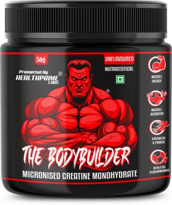 HEALTHPRIME LABS The Bodybuilder Micronized Creatine Monohydrate | Lab Tested | 100% Pure Creatine