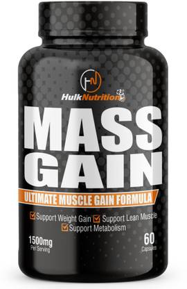 Hulk Nutrition Mass Bulk gain To Increase lean Mass Gain With New Improved Mass Gain Formula Weight Gainers/Mass Gainers