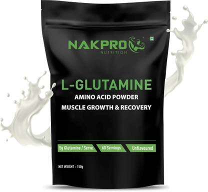 Nakpro Micronized L-Glutamine Powder For Muscle Growth and Recovery Glutamine
