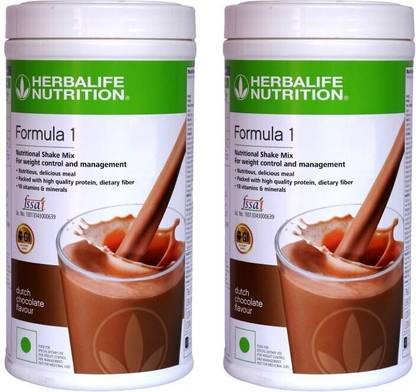 Herbalife Nutrition Formula 1 Nutritional Shake Mix - Chocolate Flavor 2 PCS PACK Plant-Based Protein