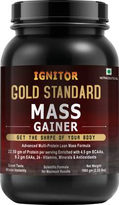 IGNITOR Gold Standard Advanced Multi Protein Mass Gainer Formula (BELGIUM CHOCO COFFEE) Weight Gainers/Mass Gainers