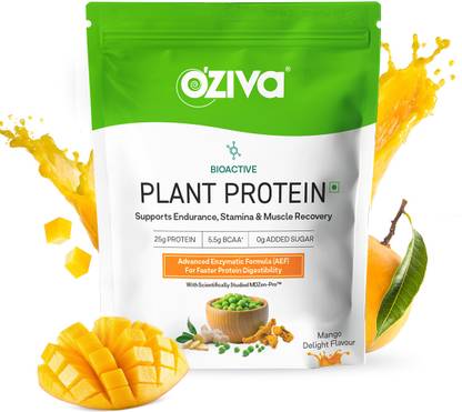 OZiva Bioactive Plant Protein (25g Vegan Protein) for Endurance & Muscle Recovery Plant-Based Protein