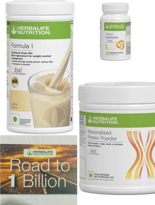 HERBALIFE Formula 1 Vanilla , PP Powder 200 G , Afresh Energy Mix - Lemon Protein Shake