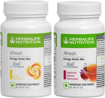 HERBALIFE afresh ( Lemon+kashmiri kahwa) Flavoure pack of 2 Energy Bars