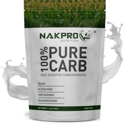Nakpro 100% PURE CARB | High Calorie Carbohydrate | Fast Digesting Supplement Powder | Weight Gainers/Mass Gainers