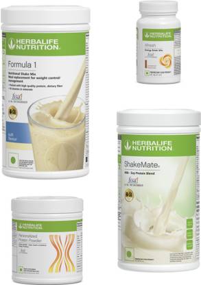 HERBALIFE Formula1 Kulfi Shake 500g Protine 200g Shakemate 500g & Cinnmon 50g Plant-Based Protein