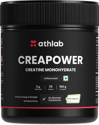 Athlab (by Nutrabay) CreaPower Micronized Creatine Monohydrate from Germany) Creatine