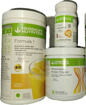 HERBALIFE F1 Shake ango + Protein Powder 200 G + Afresh - Eilachi Protein Shake